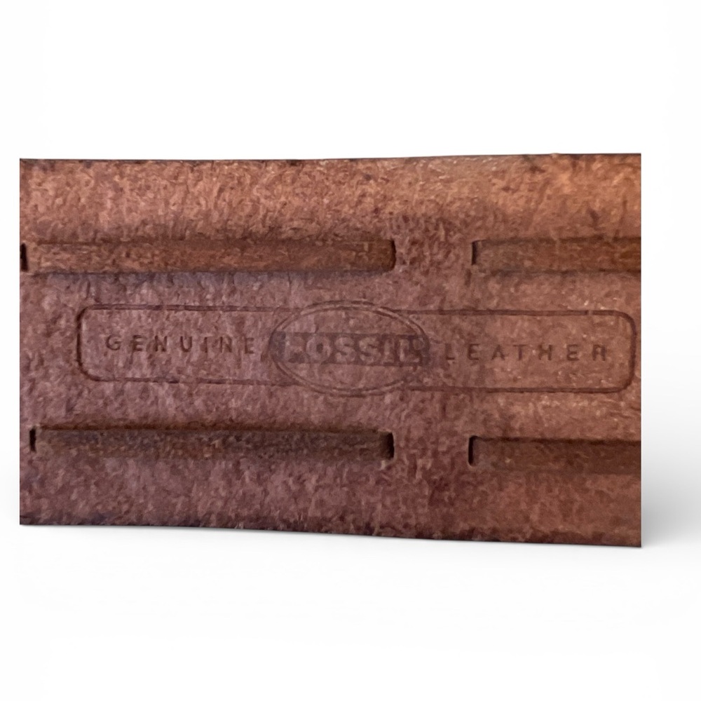 Fossil Genuine Leather Embossed Belt | Brown | Sz 36” | Classic Boho Western - Picture 6 of 6